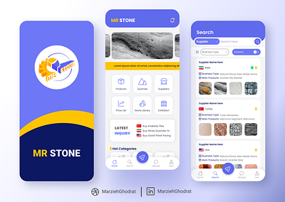 Stone App Design & Develop app app design category design figma flutter iran mobile multilanguage shop stone ui ux