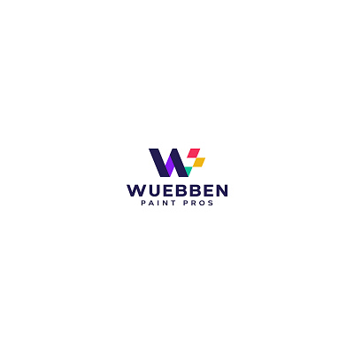 Wuebben Paint Pros logo design branding graphic design logo logo design modern logo modern painting logo paint pros logo painting painting logo painting w letter logo w letter logo w logo