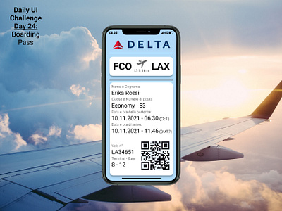 Daily UI - 024: Boarding Pass app design figma graphic design illustration ui ui design