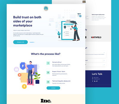 Heyalpaca Landing Web Design ux ui insurance web landing page insurance web ui property web landing page property web ui ux ui web ui web ux