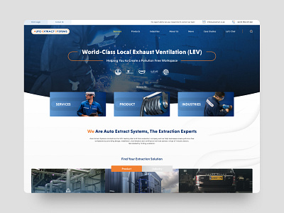 Industrial Website design industrial ui ux web website