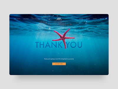 Thank You Web Page ethical ocean savetheplanet sustainable thank thankyou web website websitedesign