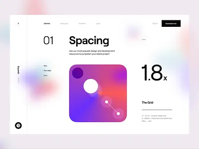 Blur - Design Resources Application after effect animated animation branding clean ui concept design fonts gradient illustration menu minimal scrolling spacing typography ui ux vector web website