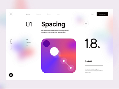 Blur - Design Resources Application after effect animated animation branding clean ui concept design fonts gradient illustration menu minimal scrolling spacing typography ui ux vector web website