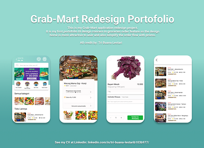 Grab Mart Redesign Application grab grab indonesia grabmart ui design ui ux design ui ux designer ux designer