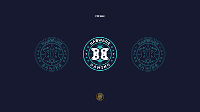 HABWARE logo - FOR SALE blue branding controller custom design esports gam gaming graphic design hab letter logo mando mascot play shield squad station stream ware