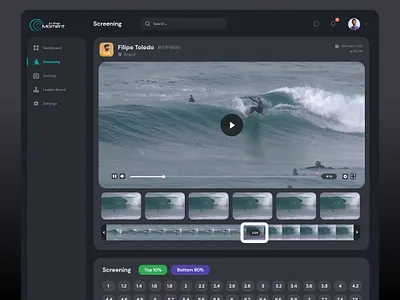 Surfing Dashboard - Screening Page admin panel app branding dashboard design hello sourav illustration logo minimal mobile product design screening page software design sourav surfing vector web app website