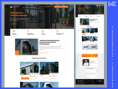 Producent domów modułowych / onepage branding budinvest design graphic design house invest landing layout mariuszkunc modular onepage page ui uidesign web webdesign