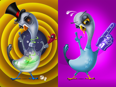 Cult of Pigeons 02 affinity designer cardano character cop cult of pigeons illustration nft pigeons vector