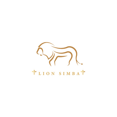 Lion Simba @illustrator branding design icon illustration logo typography ui ux vector