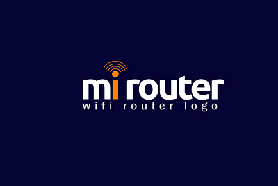 mi router logo branding design graphic design logo logo design mi router logo minima minimalist logo modern logo