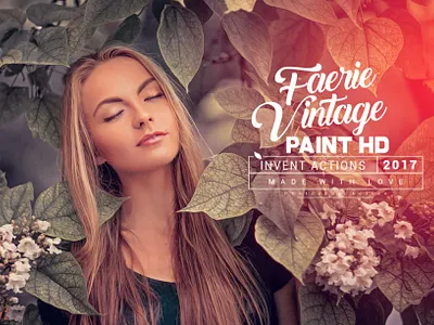Faerie Vintage Paint Photoshop Action image
