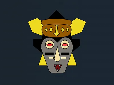 The African Mask 2 🎭🎭🎭 design graphic design illustration logo vector