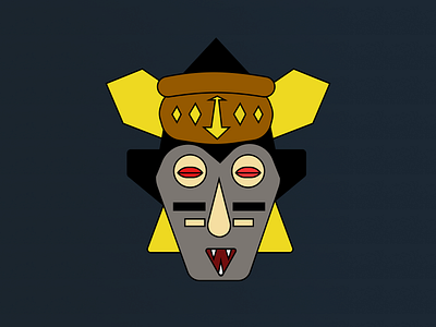 The African Mask 2 🎭🎭🎭 design graphic design illustration logo vector