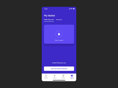 Swifty - Card unlock animation app design ui