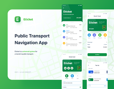 Eticket: Public Transport & Time Travel app banking clean colorful concept design system electronic card interaction layout map navigation mobile app payment payment form public transport search topup transfer money travel ui design ux design web design