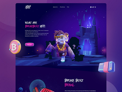 Broke Boyz - Monster NFT Marketplace art collection crypt crypto currency monster nft nft collection nft marketplace ui website