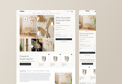 Product Detail Page detail gallery grid image grid page product product page ui ux white