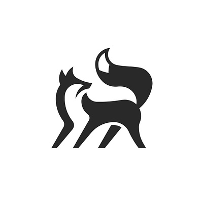 Fox Logo Design animal elegant fox golden ratio graphic design logo mark minimalist simple