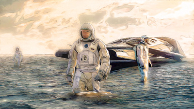 Interstellar 2d art design illustration interstellar ninety niners