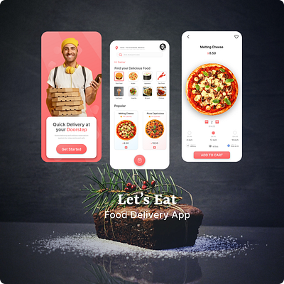 Let's Eat app design figma ui