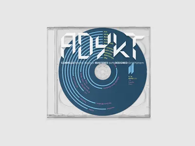 Album packaging artwork — ADYKT album artwork cd compact disc cover design graphic design music music artwork package design sleeve typography vector