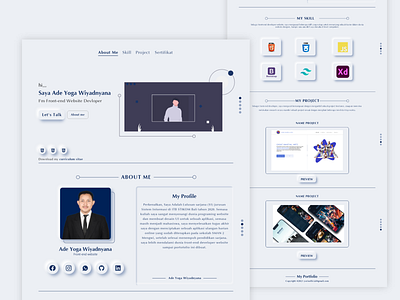 Neumorphism Portfolio Design neumorphism portfolio ui website