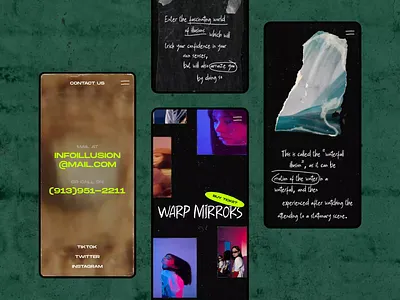 Illusions Space Mobile Website design design studio graphic design interaction interface ui ux web design website