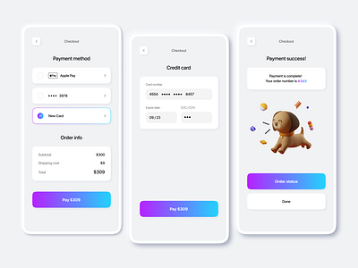 Credit Card Checkout | Daily UI 002 checkout dailyui design mobile mobile app mobile design ui