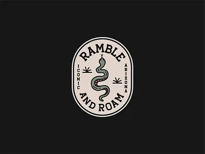 Ramble & Roam apparel badgedesign graphicdesign illustration logo