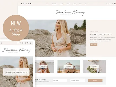 Sharlene - A Personal Blog Theme back backup backupgraphic beauty branding chand customizer design elegant fashion feminine food illustration minimal pink responsive shop simple travel white