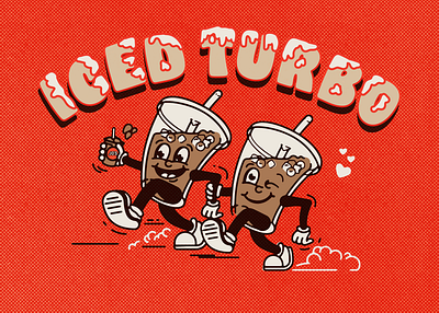 Turbo Dudes illustration lettering vector