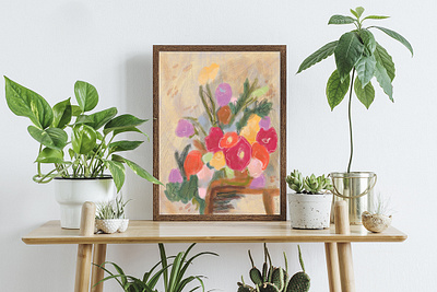 Abstract Still Life - Digital Painting abstract artwork color digital art floral flowers illustration procreate spring still life