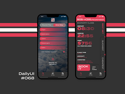 Daily UI #068 airline search daily ui daily ui 068 dailyui dailyui068 dailyuichallenge flight search mobile search search ui