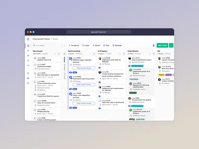 Kanban board board cards issues kanban product design project management tools ui ux