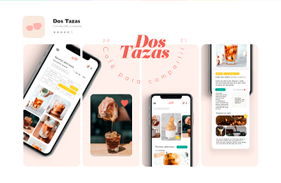 Dos Tazas Café | App design branding graphic design logo ui