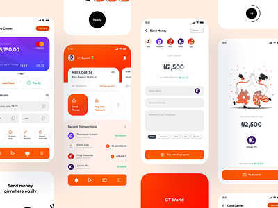 GTBank App Redesign app design fintech ui ux