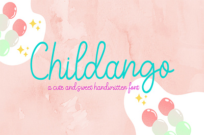 Childango a cute and sweet handwritten font cute font font handlettered