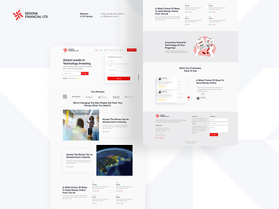 Sedona Landing page css fintech website interface java landing page modern website ui ui ux design user interface ux ux design ux research website website design wireframes