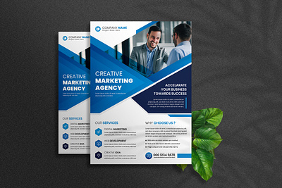 Creative Corporate Flyer Template a4 advertisement agency flyer business business flyer company design flyer graphic illustration leaflet logo marketing modern business flyer modern corporate flyer professional psd technology template ui