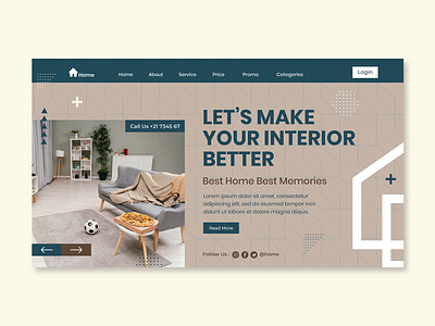 Landing Page Template Property branding design graphic design home house illustration landing page property ui ux web design