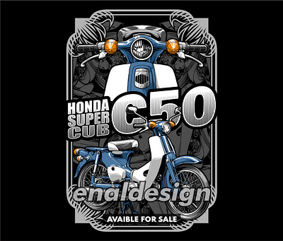 Honda C50 design for sale desaik kaos motor desain c50 desain honda c50 honda honda c50 honda c50 bector honda c50 design honda vector motor classic motor klasik motorcycle motorcycle design tshirt design