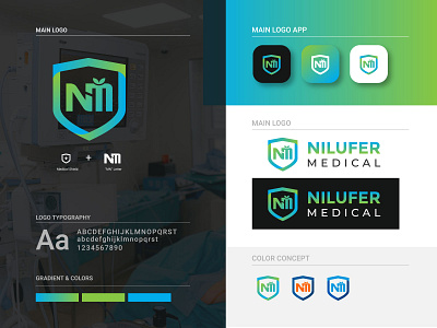 Nilufer Medical Logo Design Project medical medical logo