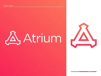 Atrium Logo Design a letter logo a logo alphabet design atrium atrium logo branding creative logo design dribble free logo gradient logo graphic design illustration khaled pappu letter logo logo logo designer logodesign logos minimalist logo