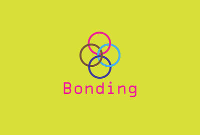 bonding logo animation branding design graphic design illustration logo typography vector