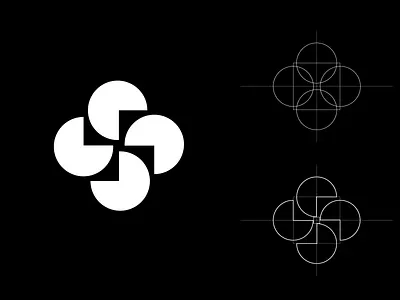 ROTATION brand identity branding design geometric geometric shapes graphic design logo logoconcept logodesigner logos simple logo