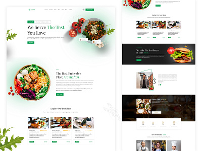 Khana_Restaurant Landing Page. acency business cleaning corportet