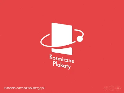 KosmicznePlakaty.pl logo 2d brand branding design illustration illustrator logo logotype space texture