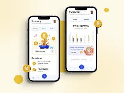 Bitcoin e-Wallet App UI Design Concept 3d illustrations adobe xd bitcoin bitcoin app design bitcoin app ui design business ewallet app design ewallet app ui design figma finance nft sketch ui design uiux uiux designer uiux designing ux