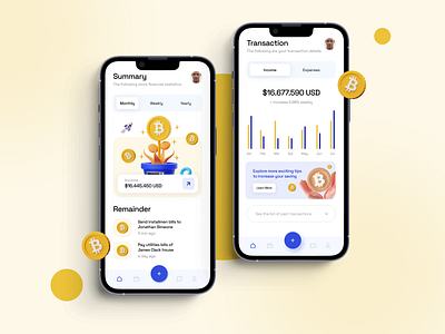 Bitcoin e-Wallet App UI Design Concept 3d illustrations adobe xd bitcoin bitcoin app design bitcoin app ui design business ewallet app design ewallet app ui design figma finance nft sketch ui design uiux uiux designer uiux designing ux